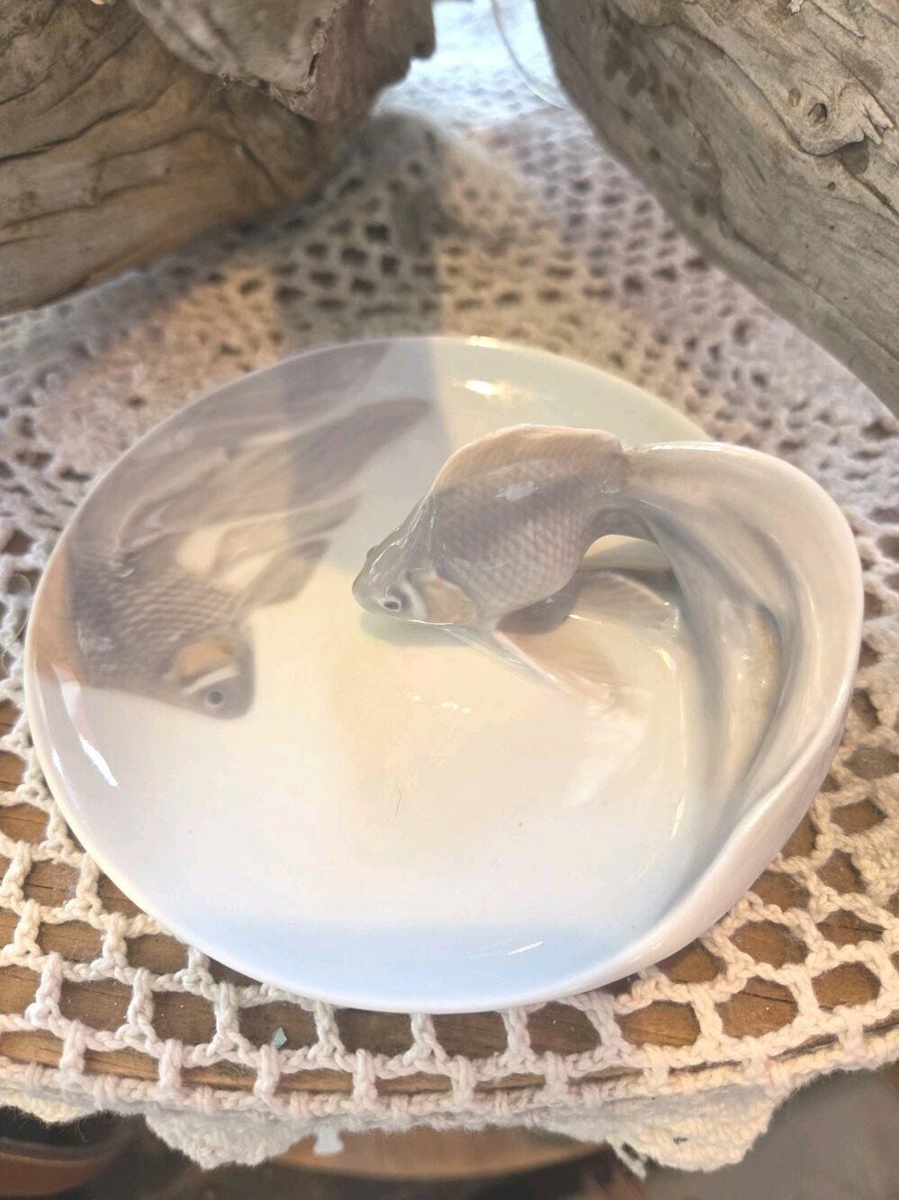 70's ~ Royal Copenhagen ~ Art Nouveau 4.75” Fish Bowl #931 ~ Amazing & Perfect!!